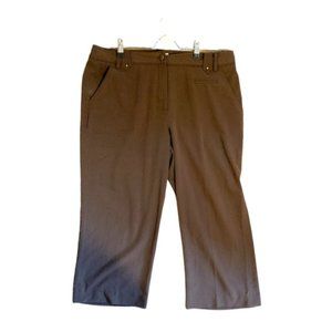 Dressbarn Brown Capris, Size 12, Lightweight and Versatile